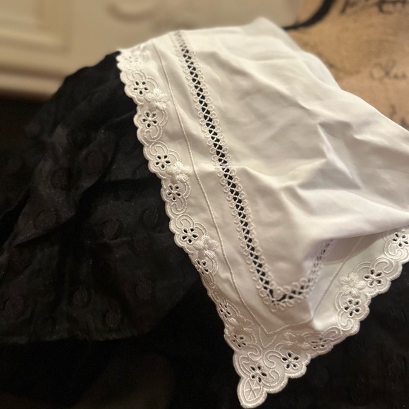 Sister Jane Black Top with White Lace Collar - Picture 8 of 12